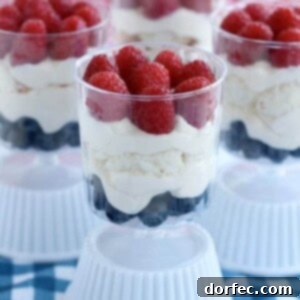 Patriotic Trifles - a festive Fourth of July dessert