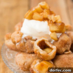 apple pie bombs with a dollop of creamy ice cream! ohsweetbasil.com