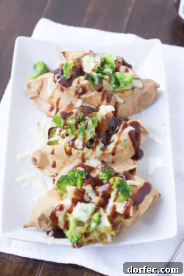 Stuffed white sweet potato, a healthy and filling dinner idea that's easy to make.