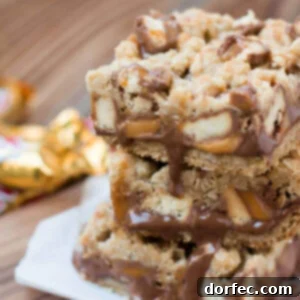 Chewy Twix Caramel Dream Bars 2 twix carmelitas for the best dang thing you'll eat all week! ohsweetbasil.com