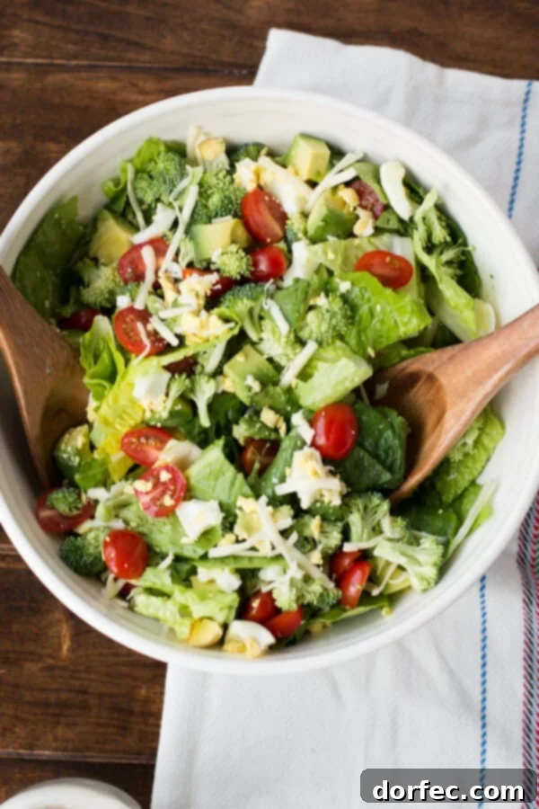 Classic House Salad with Creamy Ranch Dressing