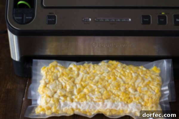 FoodSaver logo, illustrating tips for freezing corn
