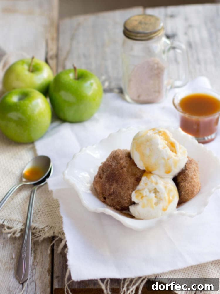 deep fried apple pie, crispy and golden