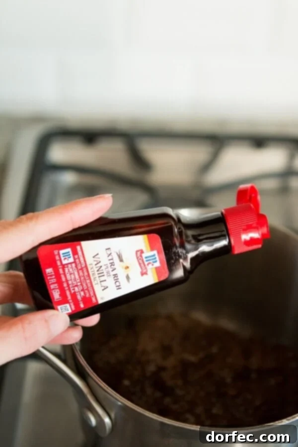 adding vanilla extract into Pinwheel Cookie filling