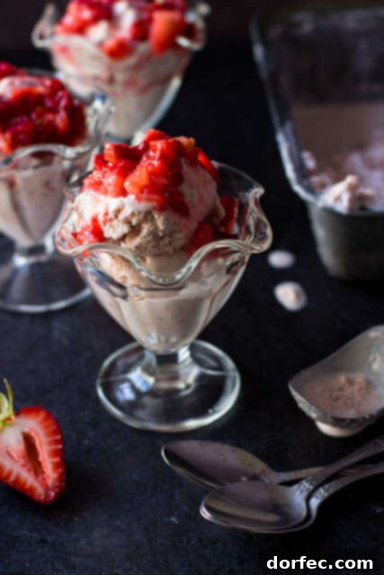 There's nothing like old fashioned strawberry ice cream on a hot summer day! ohsweetbasil.com_-5