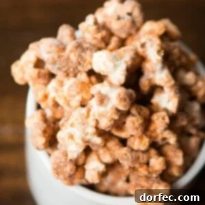 Churro Popcorn - a delightful sweet snack