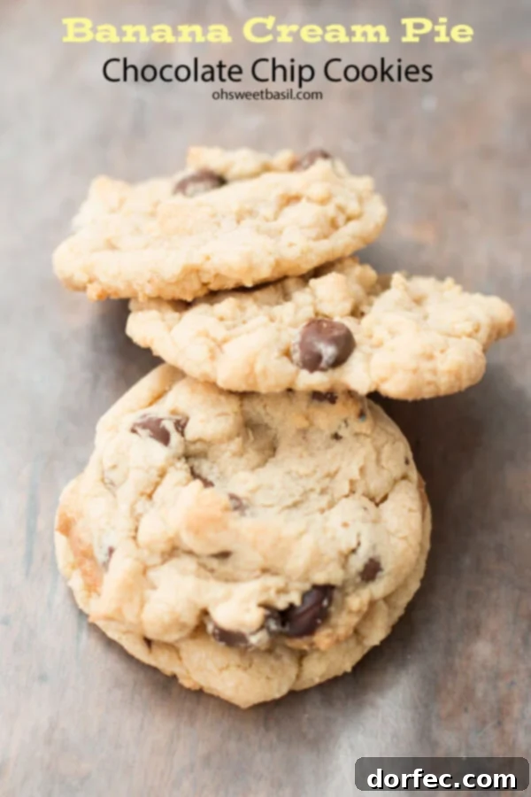 Banana cream pie chocolate chip cookies