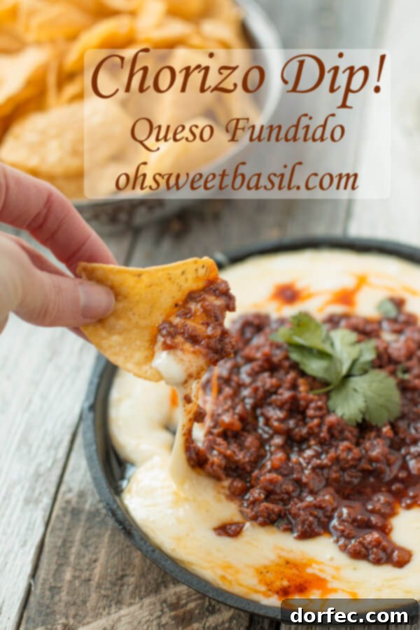 Best Recipes and Posts of 2014 6 Spicy and cheesy Chorizo Fundido Queso Dip, an incredible appetizer for parties and game day.