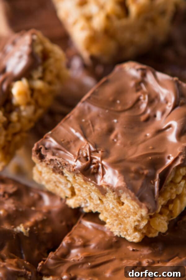 Classic Scotcheroos Peanut Butter Rice Krispy Treats, an easy and beloved no-bake dessert
