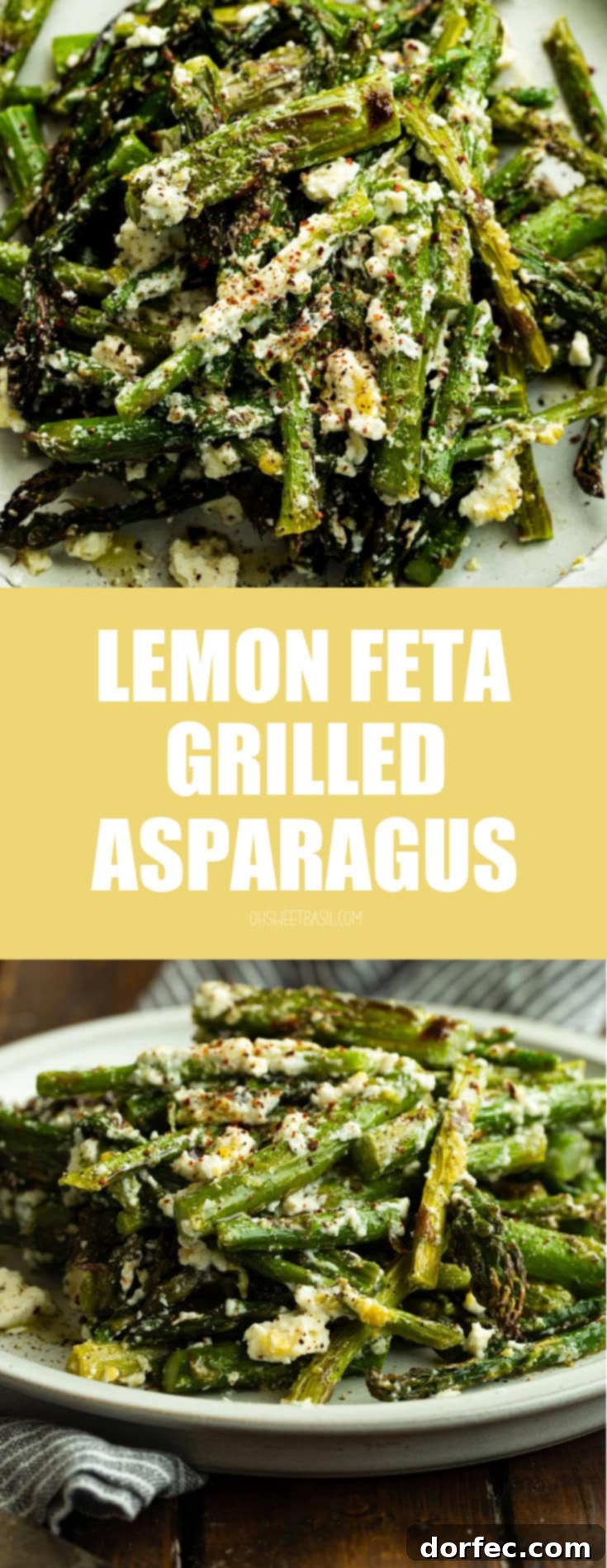 Zesty 5-Minute Lemon Feta Grilled Asparagus 11 A wide shot of perfectly grilled asparagus, tender with a slight char, presented on a plate. An ideal healthy and flavorful side dish for any occasion.