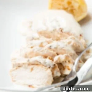 Yummy grilled chicken with an easy lemon cream sauce ohsweetbasil.com