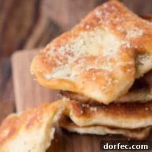 Easy Garlic Parmesan Fry Bread ohsweetbasil.com