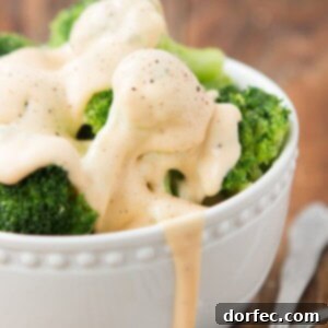 5-Ingredient Creamy Broccoli and Cheese 6 Broccoli and Cheese Sauce made with real cheese! ohsweetbasil.com