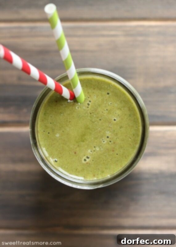Tropical Berry Cloud 4 Strawberry Banana Green Sunrise Smoothie - a healthy, layered fruit and veggie blend for breakfast
