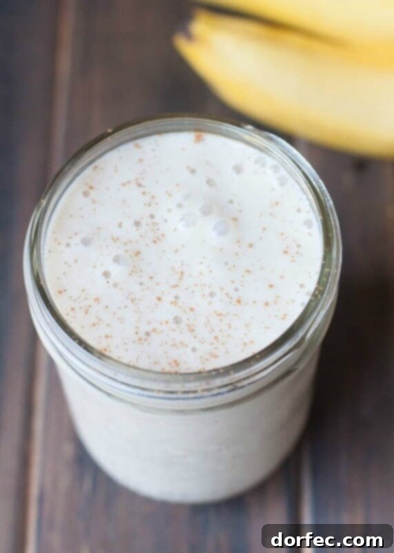 Tropical Berry Cloud 5 Banana Almond Smoothie - a creamy, nutty, and protein-packed breakfast or snack option