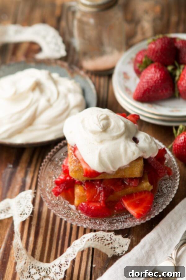 Delicious Italian Strawberry Shortcake with Mascarpone Whipped Cream