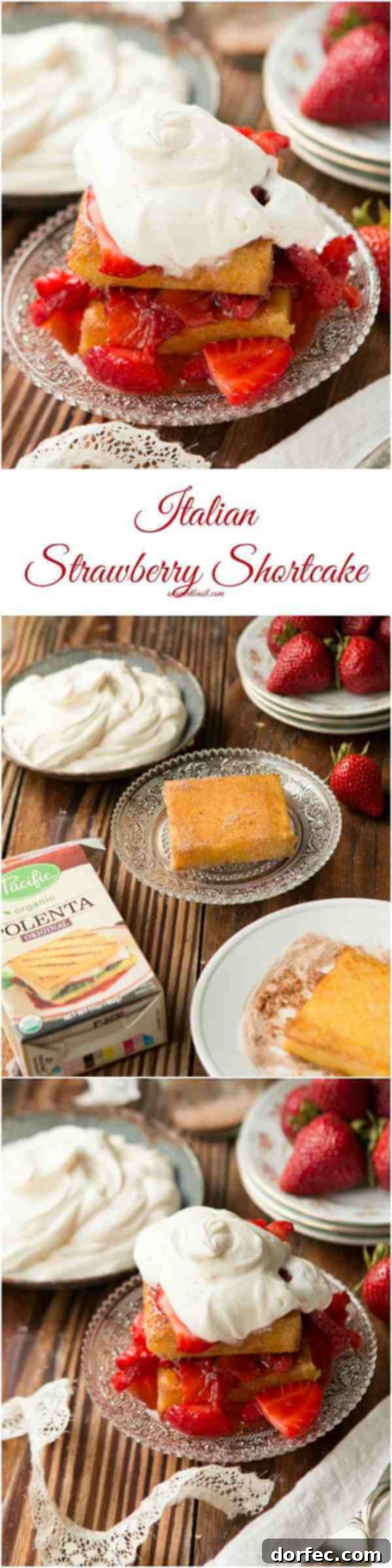 The best Italian Strawberry Shortcake with mascarpone whipped cream