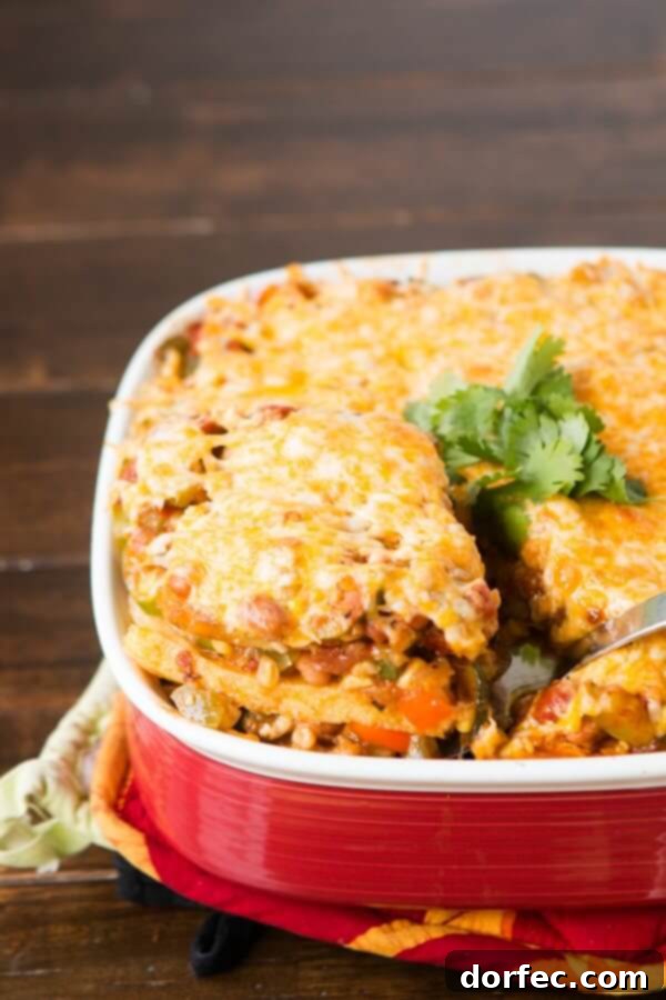 Polenta Enchilada Vegetarian Lasagna recipe image