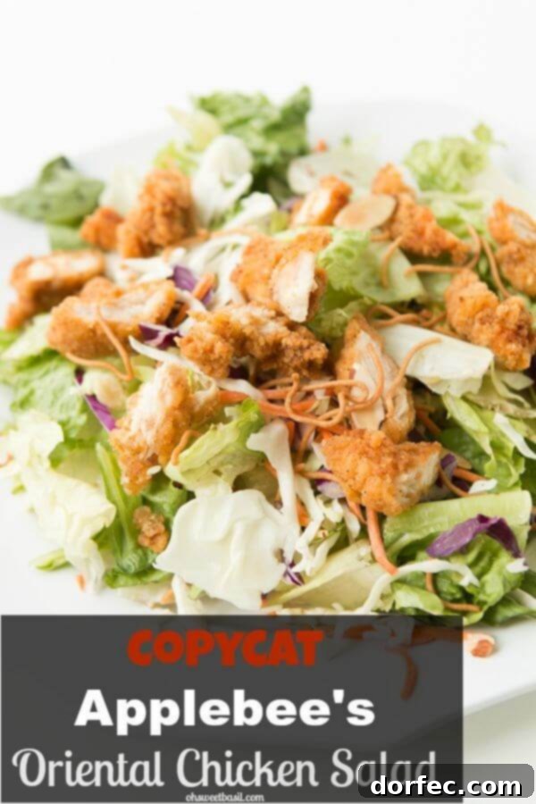 Delicious Applebee's Oriental Chicken Salad copycat recipe, perfect for homemade meals. Learn to make this restaurant favorite with fresh ingredients.