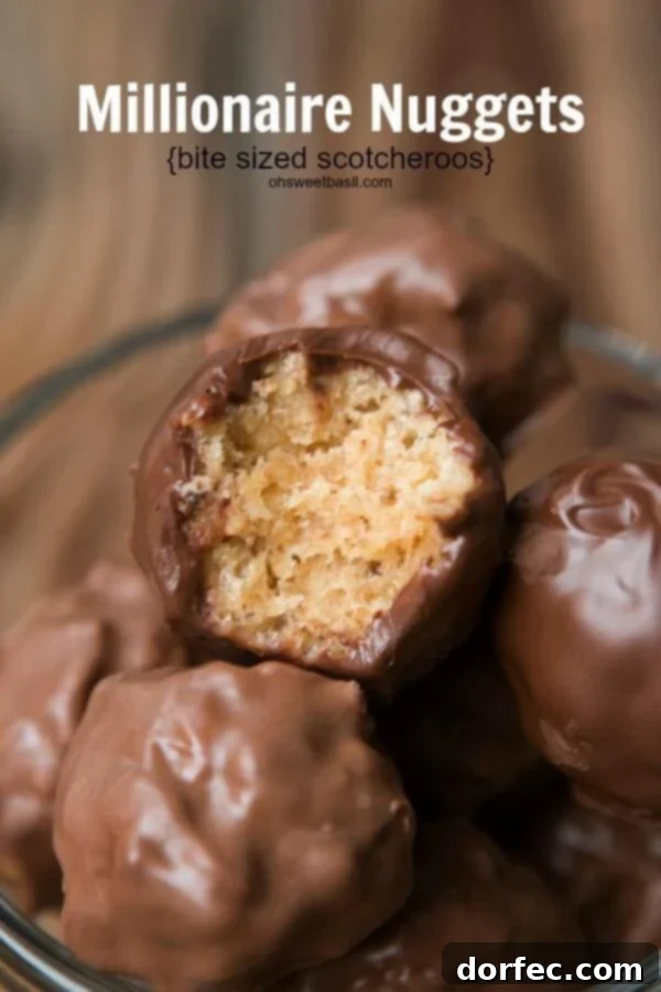 Irresistible Bite Sized Scotcheroos Nuggets, a perfect snack or dessert