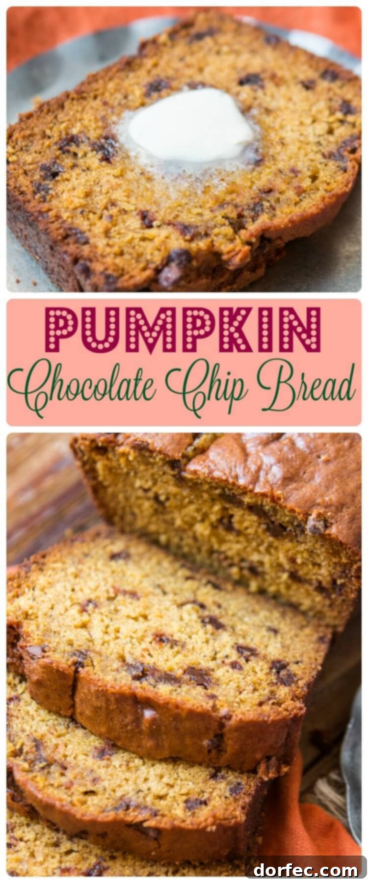 The ultimate homemade pumpkin chocolate chip bread recipe for fall baking, perfect for sharing.