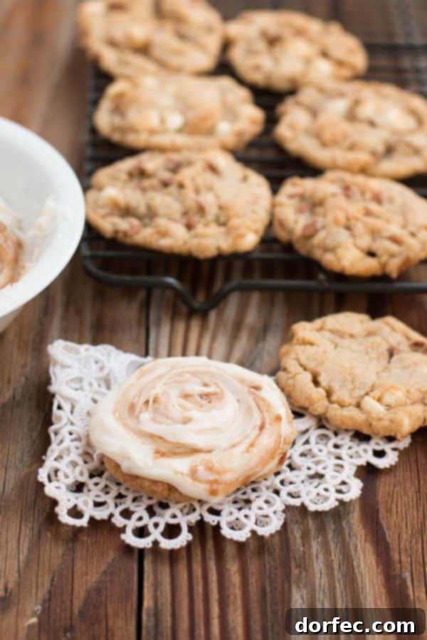 Decadent Cinnamon Chip Pumpkin Bread 5 Cinnamon roll cookies, a delightful fusion of two beloved treats, promising a burst of cinnamon sugar in every bite.