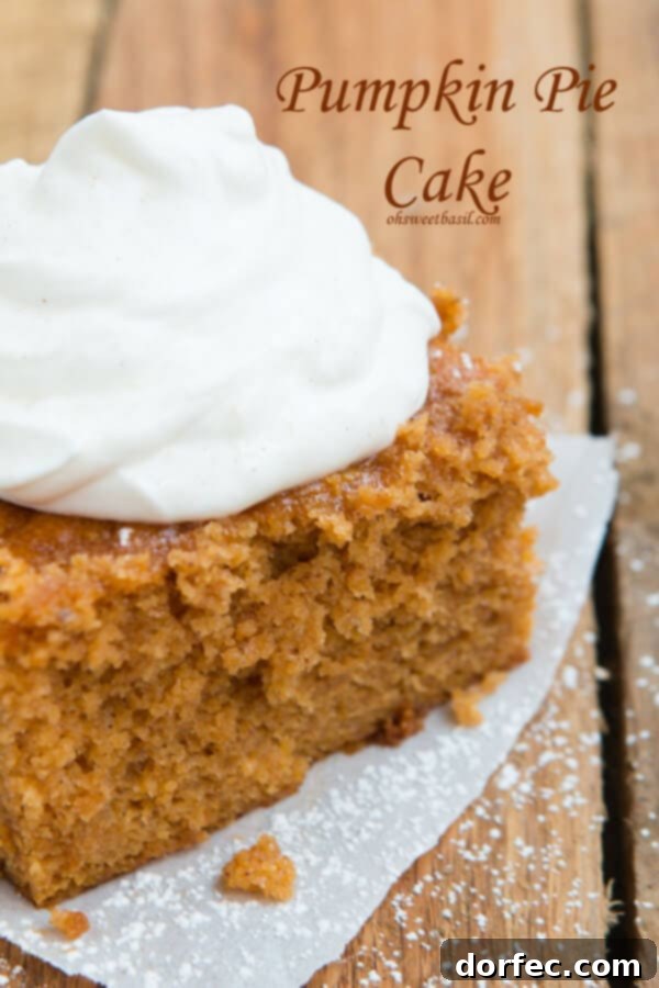 Mom's BEST Pumpkin Pie Cake: An incredible blend of pumpkin pie and cake, perfect for fall.
