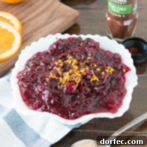 orange spiced cranberry sauce that's the best cranberry sauce ever and it only takes 15 minutes! ohsweetbasil.com