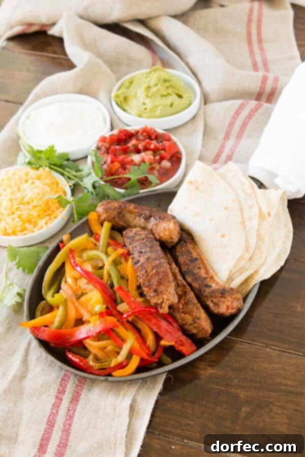 These quick and easy Italian Fajitas are made with flavorful Johnsonville sausages and are so fast to make on a busy week night!