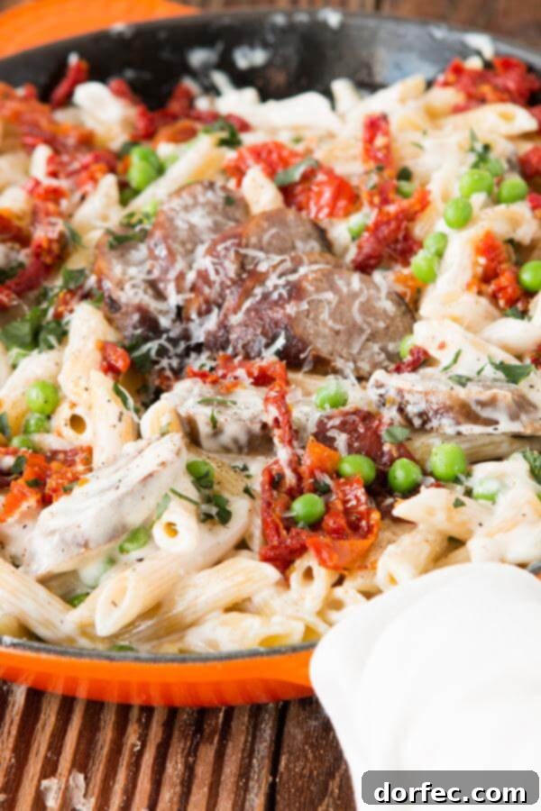Sausage Alfredo Pasta - A Flavorful Twist Creamy and flavorful sausage alfredo pasta, perfect for a quick weeknight dinner