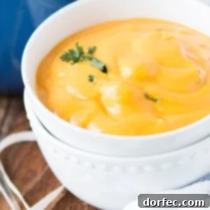 Creamy Roasted Butternut Squash Soup with 2 Secret Ingredients and Tortellini ohsweetbasil.com