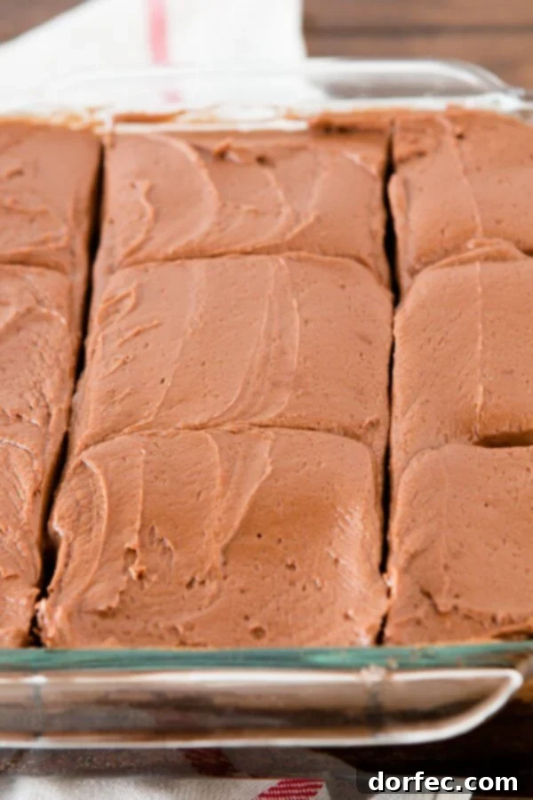 One-bowl wacky chocolate cake: no eggs, no dairy, baked to perfection in a single pan for a wonderfully moist and rich treat.