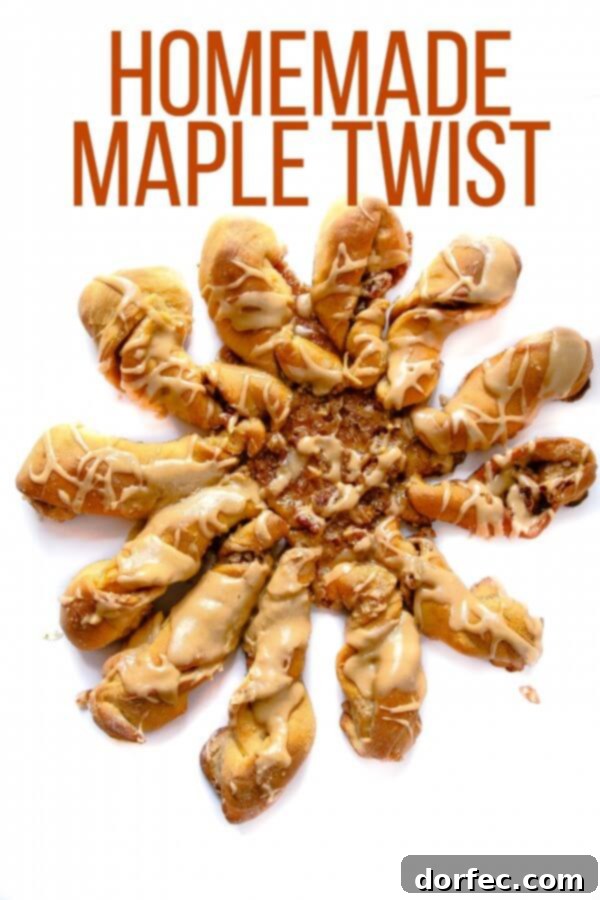 Soft and fluffy maple infused cinnamon roll twists covered in sweet maple glaze. Yum! Soft and fluffy maple infused cinnamon roll twists covered in sweet maple glaze. Yum!