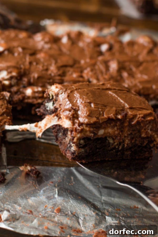 Decadent Thin Mint Mississippi Mud Brownies, a mint-chocolate lover's dream.