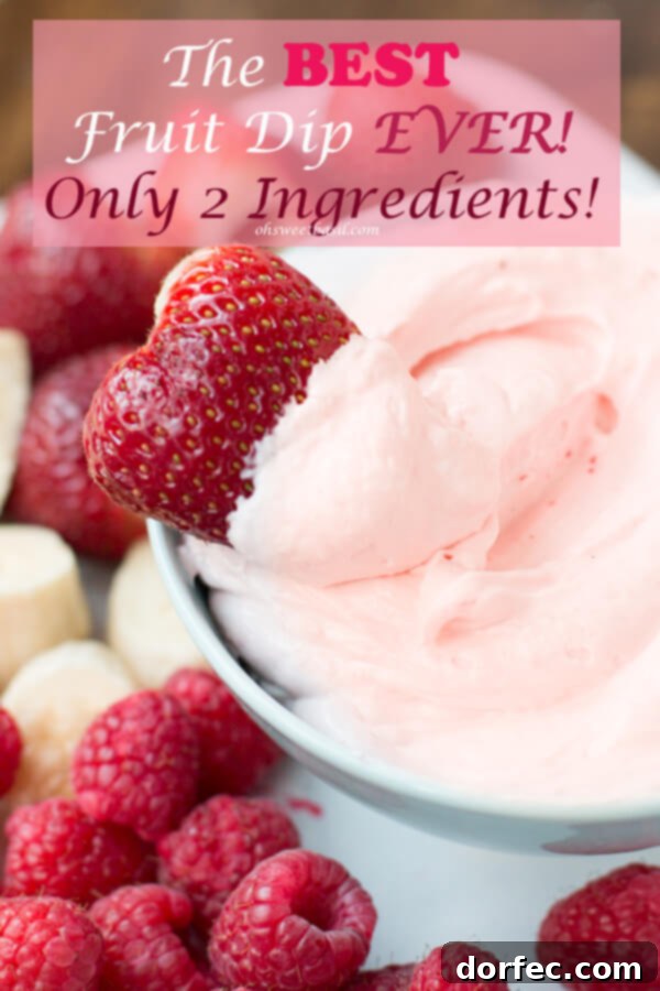 2015's Top Recipes 14 Strawberry Fluff Fruit Dip is pretty much my new obsession! A light, airy, and delicious dip recipe from Oh Sweet Basil.