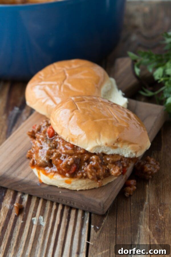 2015's Top Recipes 7 The sloppiest, tastiest Sloppy Joe recipe ever! A delicious homemade version from Oh Sweet Basil that will make you a fan.