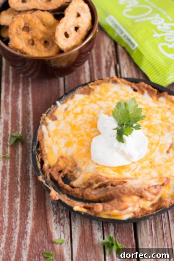refried beans dip ohsweetbasil.com