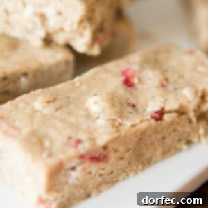 Homemade Dairy and Soy-Free Strawberries and Cream Protein Bars