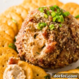 Want the best cheese ball recipe for a party? This bbq bacon cheese ball is packed full of cheese, bbq sauce, bacon and covered in a pecan coating! ohsweetbasil.com