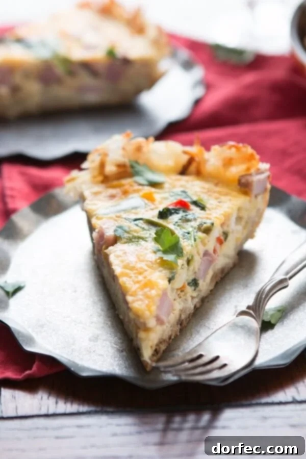Golden hash browns make a great crust for this hash browns ham frittata! Serve as is or with hot sauce for a spicy little pop! low-carb Golden hash browns make a great crust for this hash browns ham frittata! Serve as is or with hot sauce for a spicy little pop! low-carb