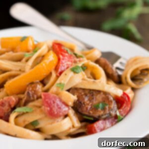 Enjoy the spicy flavors of the south in this Creamy Cajun Pasta with Smoked Sausage.