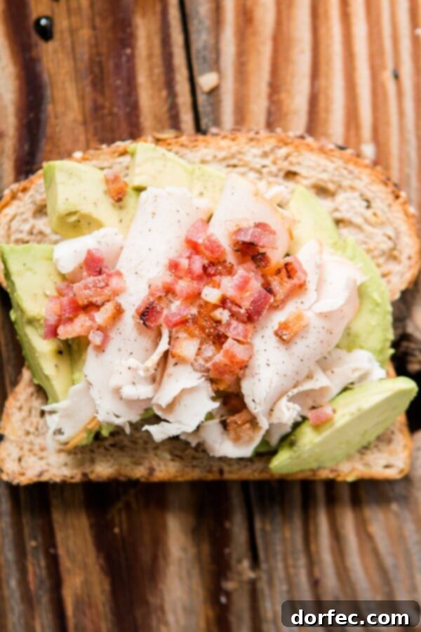 Turkey Bacon Avocado Toast: Protein-Rich Dinner Hearty Turkey Bacon Avocado Toast, packed with protein and flavor.