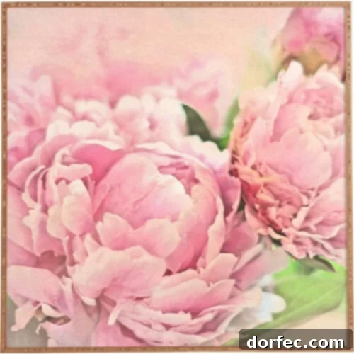 The Best Mother's Day Gifts 3 Serene Peonies by Lisa Argyropoulos Framed Painting Print