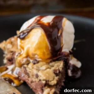 The ultimate pie stuffed with a layer of nutella, dulce de leche and gooey chocolate chip cookie dough