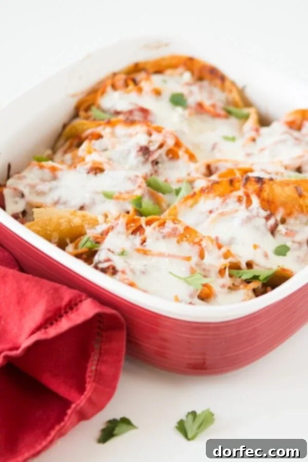 Baked Spaghetti tacos, a fun and delicious fusion recipe.