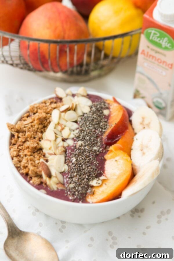PB&J protein green smoothie bowls for the best start to the day ever, a delicious and healthy recipe by ohsweetbasil.com