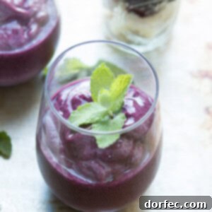 Vibrant Orange Berry Protein Shake, a quick and healthy recipe for a nourishing breakfast or snack. ohsweetbasil.com