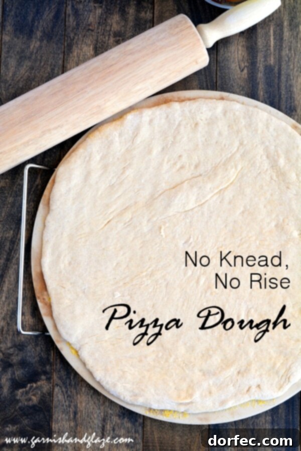 No Knead, No Rise Pizza Dough