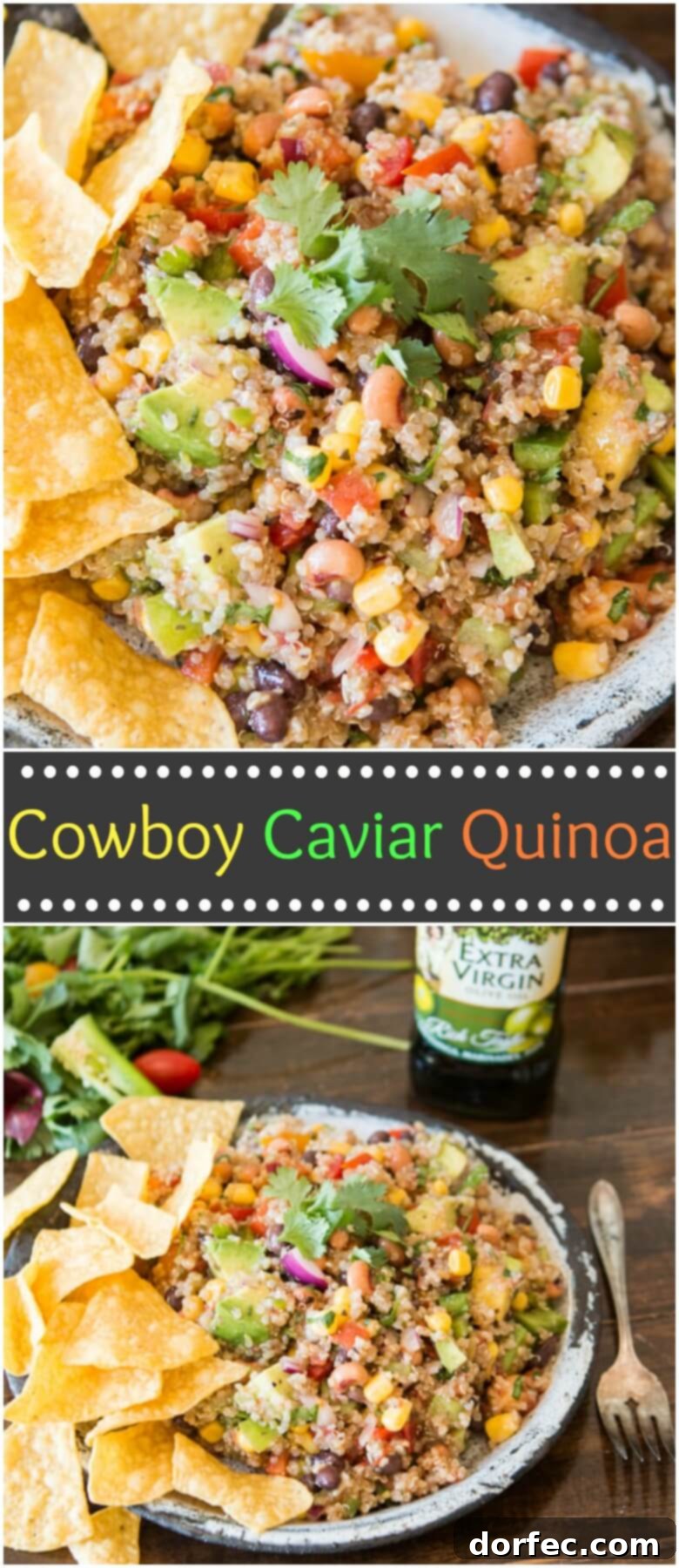 Cowboy Caviar Quinoa is a vibrant and healthy mashup, combining classic flavors with a wholesome quinoa base, perfect for summer entertaining.