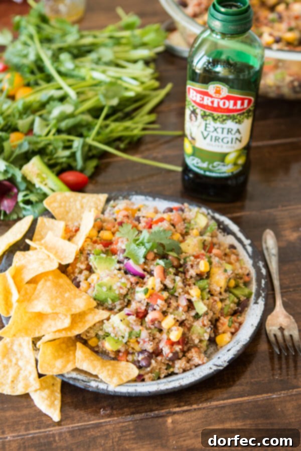 Cowboy Caviar Quinoa is a vibrant and healthy mashup, combining classic flavors with a wholesome quinoa base, perfect for summer entertaining.